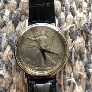 Walking liberty silver half dollar watch